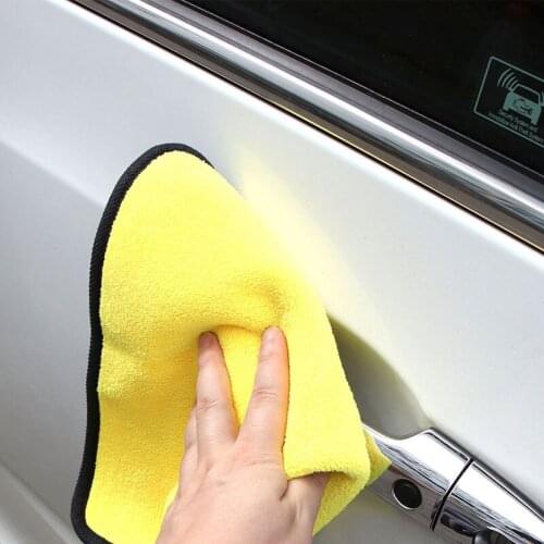 TiOODRE Soft Car Wash Microfiber Towel Car Cleaning Drying Cloth Car Care Cleaning Cloth Hemming Car Cloth Detailing 30x30 CM