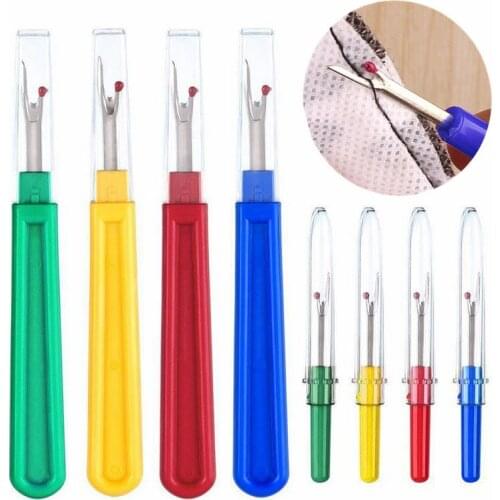 8pcs Thread Cutter Seam Ripper Stitch Unpicker Sewing Tools Plastic Handle Craft Tool Sewing Accessoriess (4 Small 4 Large)
