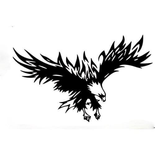 Customizable Colors Car Hood Eagle Decal Flying Wings Eagle Tribal Pattern PVC Auto Body Sticker Bird Wings Stickers Universal