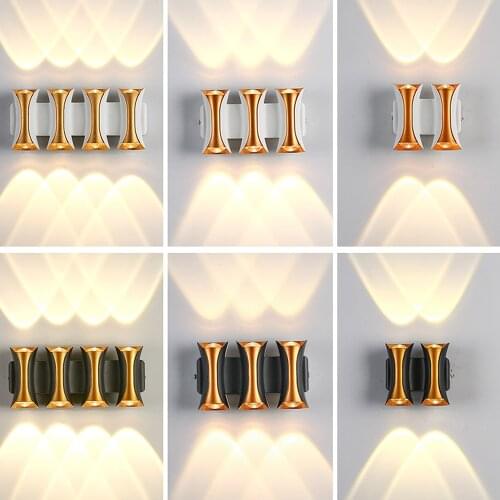 SANDIY Outdoor Waterproof Exterior Wall Light Up and Down Lighting Aisle Corridor Porch Courtyard Villa Sconce House Wall Lamp