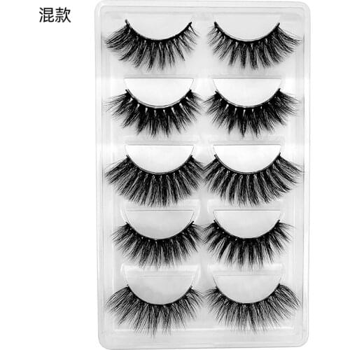 NEW 1box eylashes mink false lashes 5pairs lashes mink eyelashes natrual makeup 3d maquiagem