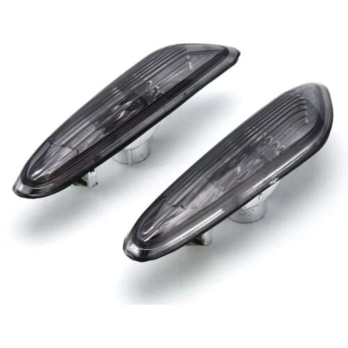 New 2pcs Left+Right Side Marker Turn Signal Lights Smoke/Clear for Fender Side Marker Light For E90 E91 E92 E93 06-11 Durable