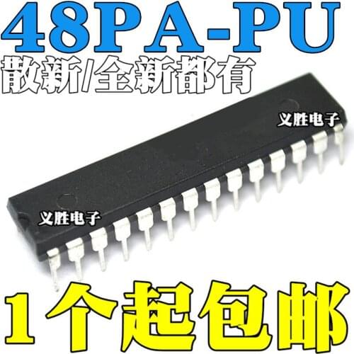 New and original ATMEGA48PA-PU DIP28 AVR Single chip microcontroller Into the DIP - 28, single-chip micro controller, 4 k flash