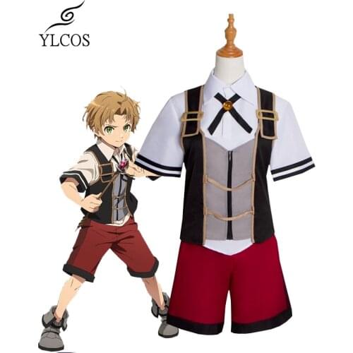 New Anime Costumes Mushoku Tensei Rudeus Greyrat Cosplay Full Set Haloween Party Suit For Unisex