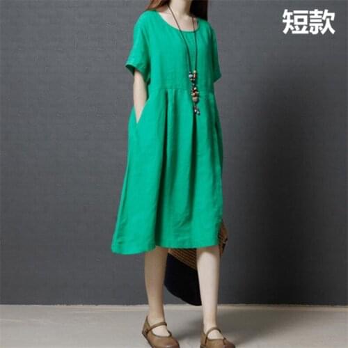 Sample A-Line Solid O-neck Loose Black Summer Dress Women Casual Street Women Dresses Vestidos 2020 Plus Size M-6XL 7XL