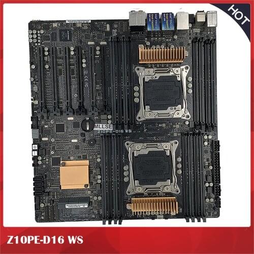 Original Workstation Motherboard For Asus Z10PE-D16 WS 2011-3 C610 X99 LGA2011 100% Testing Before Shipment