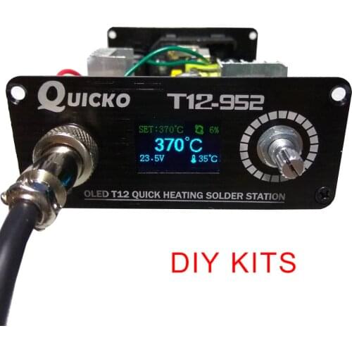 T12 STC-OLED soldering Station iron DIY parts kits T12-952 Digital Temperature Controller Soldering iron with Metal case