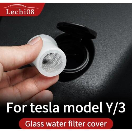 Glass water filter for Tesla model Yaccessories/car accessories model model y accessoires