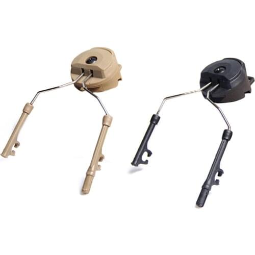 Tactical Fast Rail Mounts Headset Rail Adapter Headset Holder Set Shooting Helmet 360 Rotation Helmet Rail Suspension Bracket