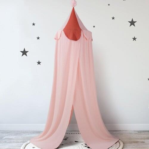 High Quality Baby Bed Canopy Bed Curtains Nordic Style Princess Mosquito Net Hung Dome Bedding Room Decor for Kids