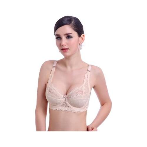 Mozhini Lady Lace bra gather breast Push Up Bra big size A B Cup Underwear Lingerie Sexy Bra ultra thin cup fashion Women bra