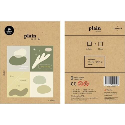 2sheets Korea Suatelier Scrapbooking Label Paper Book Sticker Love_You Sticky Notes Stationery DIY Decoration File Supplies