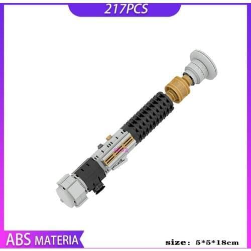 217pcs Star Series toy Wars DIY Building Blocks Obi-Wan Samurai sword Model Bricks Kids Educational Toys Gift for Birthday