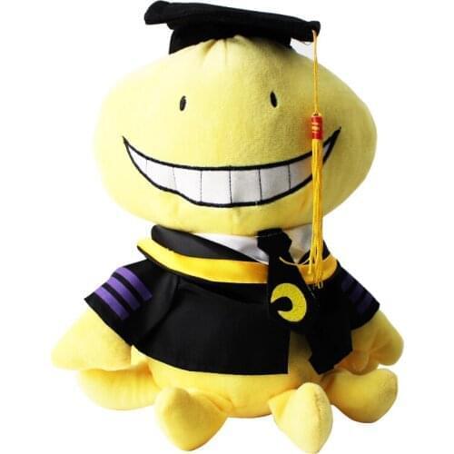 27cm Anime Cartoon Assassination Classroom Korosensei Plush Toys Smile Face Cute Soft Stuffed Dolls