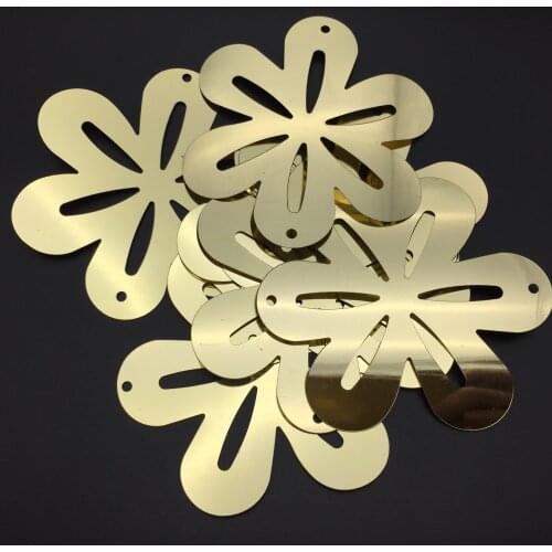 50g 90mm Big Flower Loose Large Sequins Sewing Crafts Light Gold