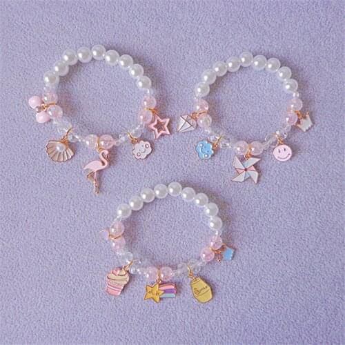 Star Pendent Bracelet For Girls Cute Multicolor Friendship Bracelet Heart Charms Accessories Jewelry Gift 2021 Wholesale Trend