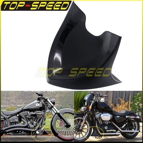 Black Motorcycle Front Chin Spoiler Lower Air Dam Fairing Cover For Harley Touring Glide 1996-2017 Dyna 2004-2017