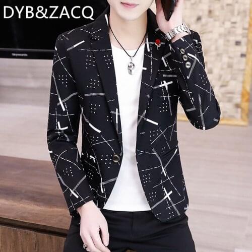 DYB&ZACQ 2021 New Spring Clothing Red Small Suit Male Casual Suit Jacket Single Slim Korean Fashion Spring and Autumn Jacket