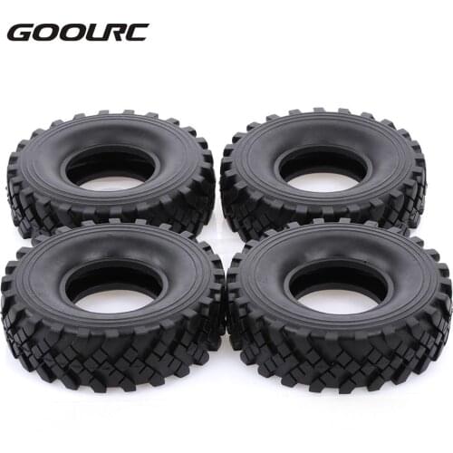 4Pcs 2.2 Inch 127mm Rock Crawler Tires 1/10 RC Rock Crawler Tires for 1:10 Rock Axial Wraith RR10 TR-X-4 RC Rock Crawler Jeep