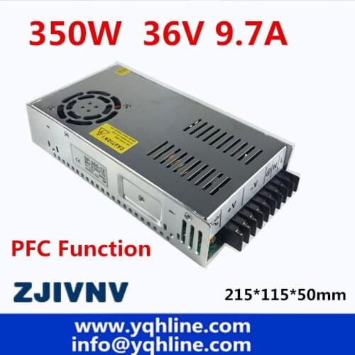 Switching power supply 350w 36V 9.7A with PFC Function led driver smps AC/DC for CCTV camera LED Strip Input 110/220v