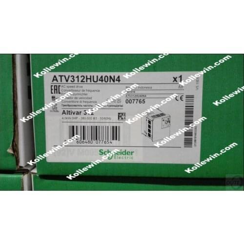 ATV312HU40N4 VFD Inverter Input 3ph 380V 9.5A 4.0KW New in box . Free Manuals and Software
