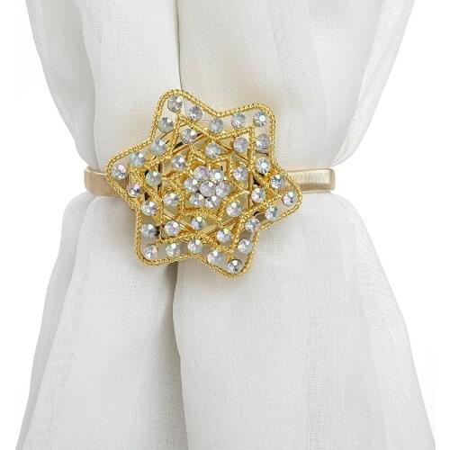 Pentagram Magnetic Tieback Holder For Window Magnet Curtain Buckle Star Shape Curtain Clip Home Decoration Accessories Cortinero