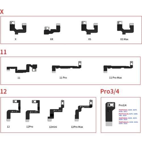 JC Dot Matrix Cable for X/XS/XR/XSMAX/11/11P/11PM/12/12PM/Pad 3 4 Face ID Repairing Flex Work With JC Dot Projector Machine