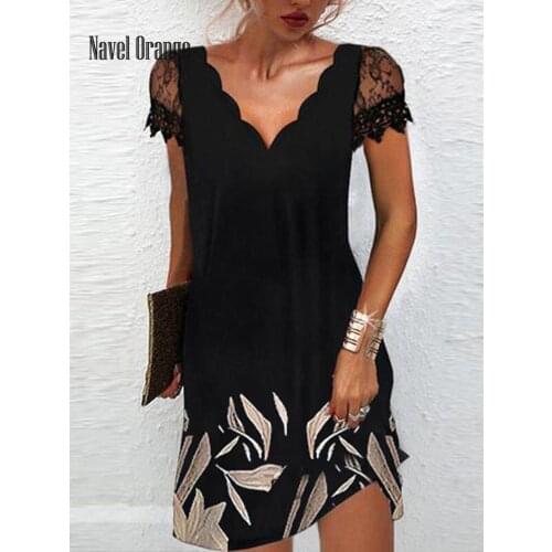 2021 New Summer Women Hollow Out O-Neck Mini Dress Casual Sleeveless Printing Ladies Dresses Loose Elegant Female Dress Vestidos