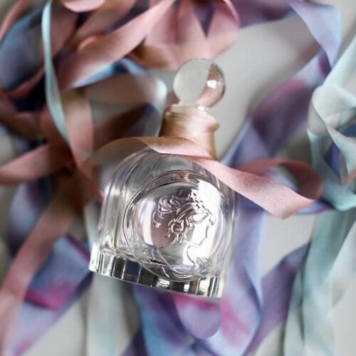 Glass Bottle French Embossed Sealed Perfume Storage Bottle Mini Glass Jar Aromatherapy Accessories Storage Bottle Containers Jar