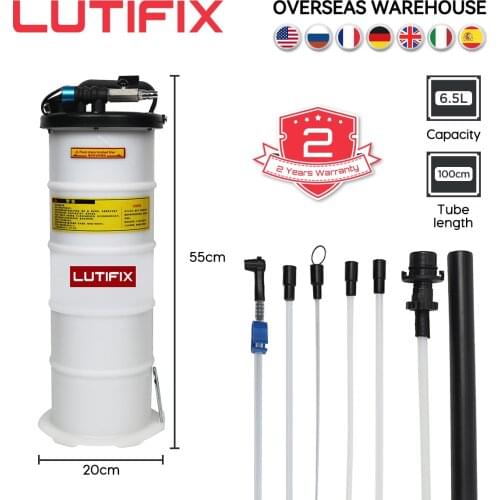 Pneumatic/Manual 6.5L Oil Extractor Pump Pneumatic Fluid Evacuator Vacuum Extraction Pump Fluid Extractor