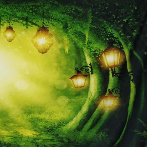 Beauty Foggy Forest Heart Tapestry Wall Hanging Plant Landscape Carpet Printed on Bed Sheet Table Cloth Yoga Mat Home Decor