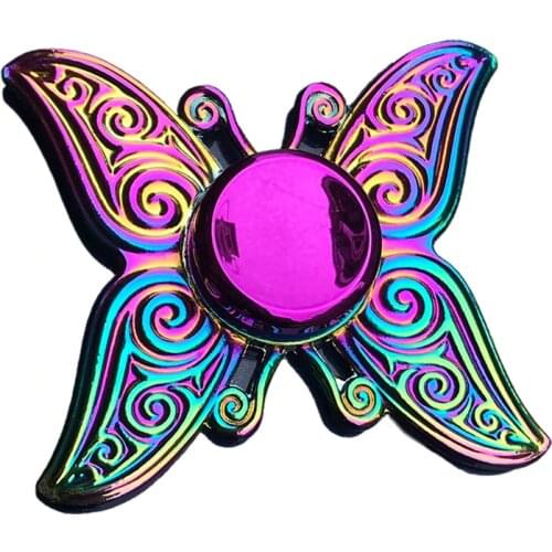 New Metal Colorful Butterfly Dart Lotus Stress Relief Fidget Spinner Finger Spinner Kids Toy Gift