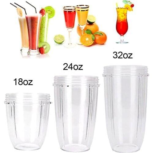 18/24/32oz Plastic Transparent Juicer Cup Mug Replacement for 600/900W NUTRI