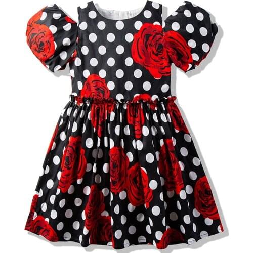 Girls Princess Dress 2021 New Kids Fashion Dresses for Girl Shoulderless Cotton Baby Girl Party Clothes Childrens Clothing 1-6Y