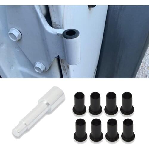 Wsen Fit For 2007-2018 Jeep Wrangler JK 4 Door Hinge Bushing Liners and Bushing Removal Tool