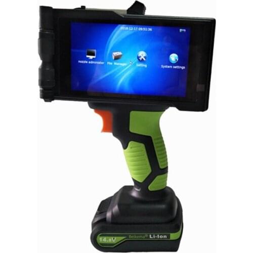 Portable Handheld Inkjet Printer Date QR Code Barcode Logo Encoder Semi-Automatic Coding machine