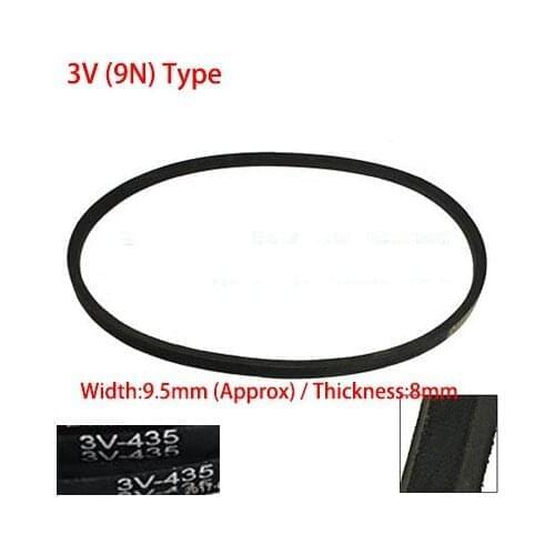 3V/9N 450/1143mm 460/1168mm 9.5mm Width 8mm Thickness Rubber Groove Machine Drive Transmission Band Wedge Wrapped V Timing Belt