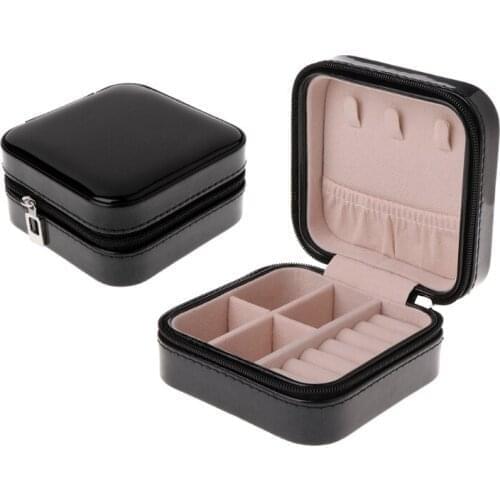 Jewelry Box Portable Storage Organizer Zipper Portable Women Display Travel Case AXYD