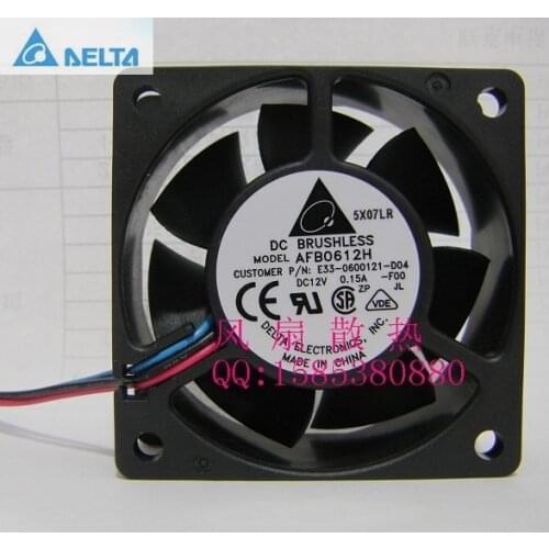 Wholesale Original for delta AFB0612H 6025 6cm 60mm DC 12V 0.15A 3-speed server cooling fan