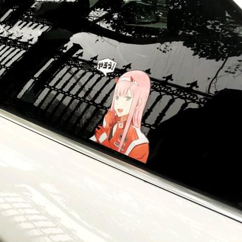 Japanese Anime Girl Cartoon Car Styling Sticker Auto Oil Tank Window Body Vinyl Computer Case Decals