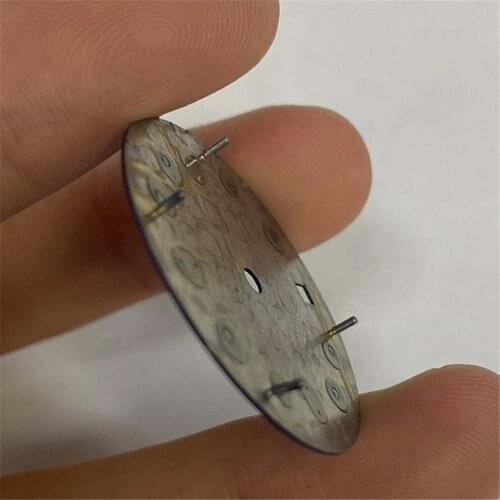 The 28.5MM Green Luminous Single/Dual Calendar Watch Dial for NH35A/NH36/4R36 Watch