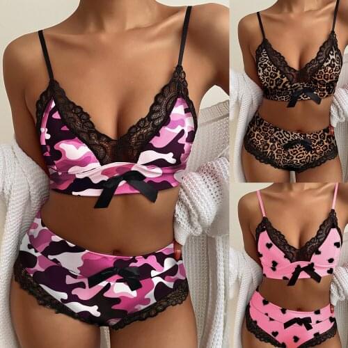 Women Lace Bra Sets Seamless Underwear Backless Vest Sexy Panties Bralette Lingerie Briefs Female Nightwear Womens Intimates