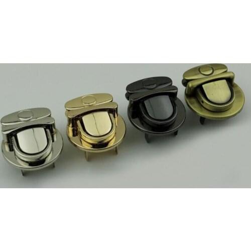 10pcs/lot Medium-size Luggage hardware accessories bag mortise lock / hardware lock duck tongue lock metal twist lock switch