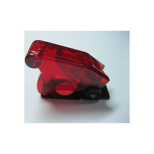 10 pcs Safety Flip Cover for Toggle Switch Transparent Red Color