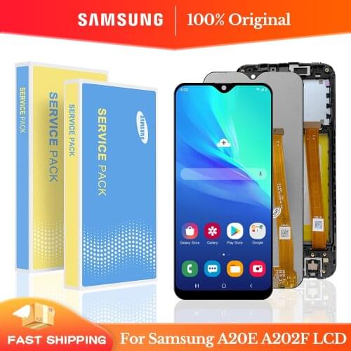 100% Original 5.8" For Samsung A20e LCD A202 lcd display For Samsung A202 A202F A202DS LCD Screen Touch Digitizer Assembly