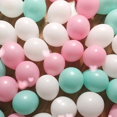 35pcs/lot 12inch 2.8g Blue Pink White Romantic Balloon Latex balloon round balloon Wedding Birthday party deocr ball