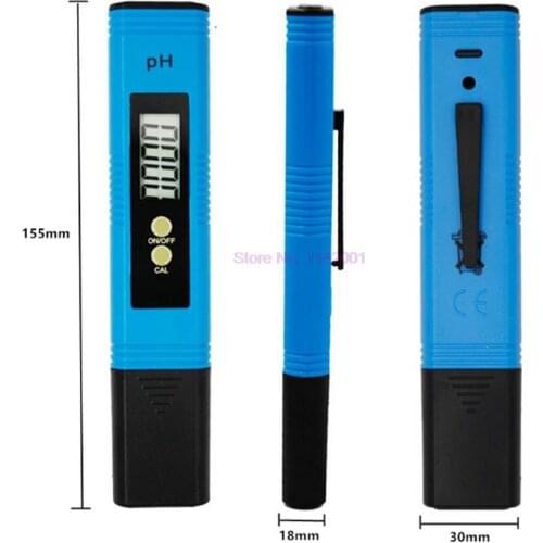 50pcs PH Meter ATC 0.01 Tester Water Wine Drink Food Quality Analyzer Pen Monitor Automatic Calibration for Aquarium Pool