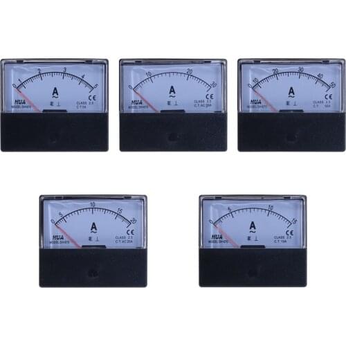 AC Analog Current Panel Meter DH-670 5A 15A 20A 30A 50A Amp Panel Ammeter Pointer Type Current Meter