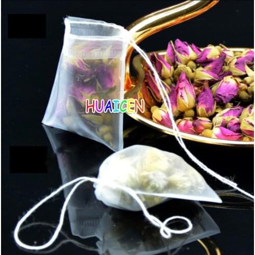 Teabags Empty Tea Bags Nylon material With String Heal Seal Filter Paper for Herb Loose Tea 100pcs/lot