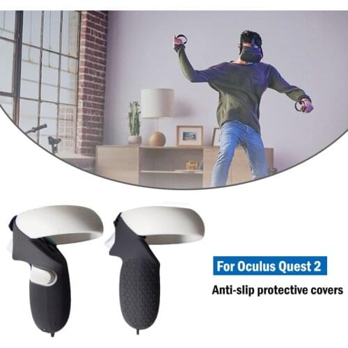 VR Handle Cover for Oculus Quest 2 Silicone VR Controller Case Anti-Slip Protective VR Controller Protective Covers Accessories